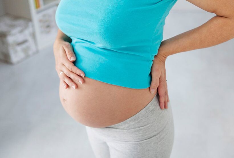 dor lumbar durante o embarazo